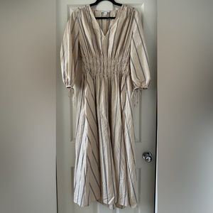 NWT Nordstrom Signature striped maxi dress, size small
